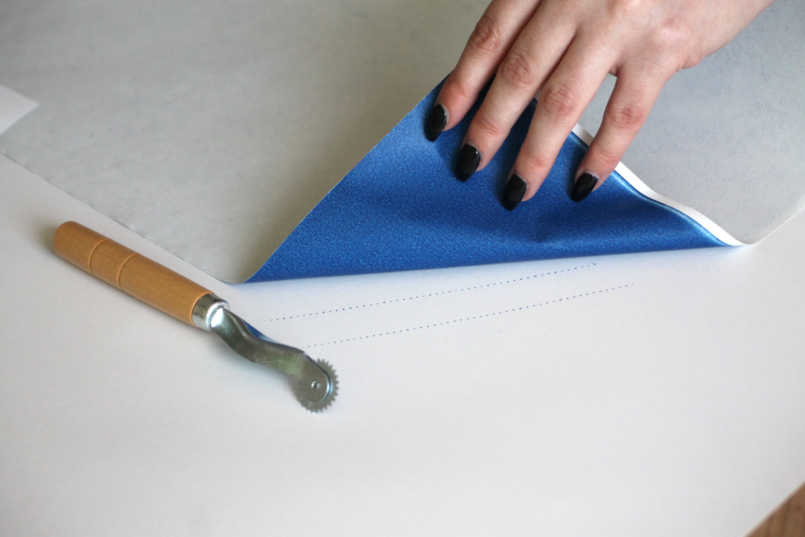 Schneiderkopierpapier auf Rolle 5 Meter x 58 cm blau