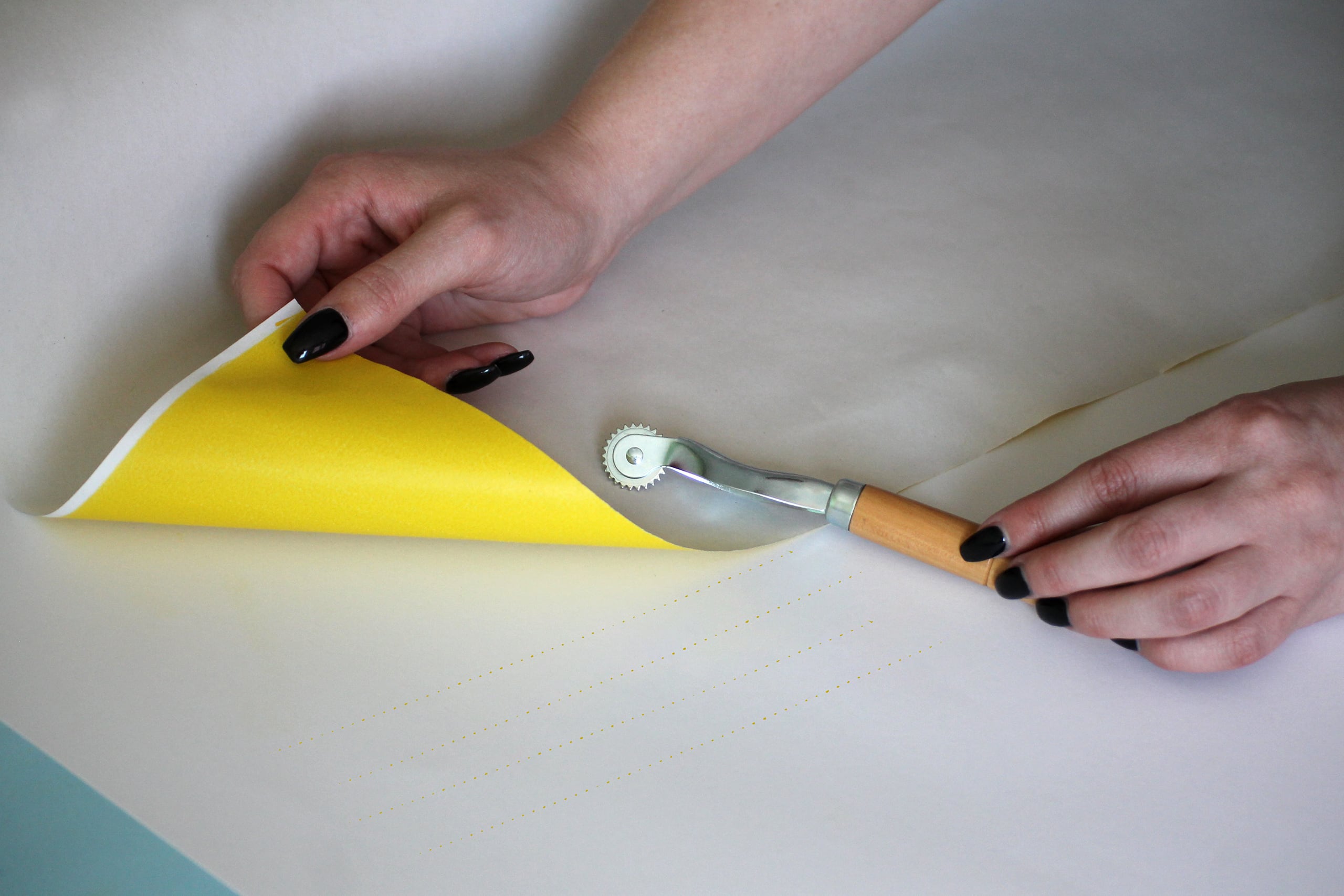 Schneiderkopierpapier auf Rolle 5 Meter x 58 cm gelb