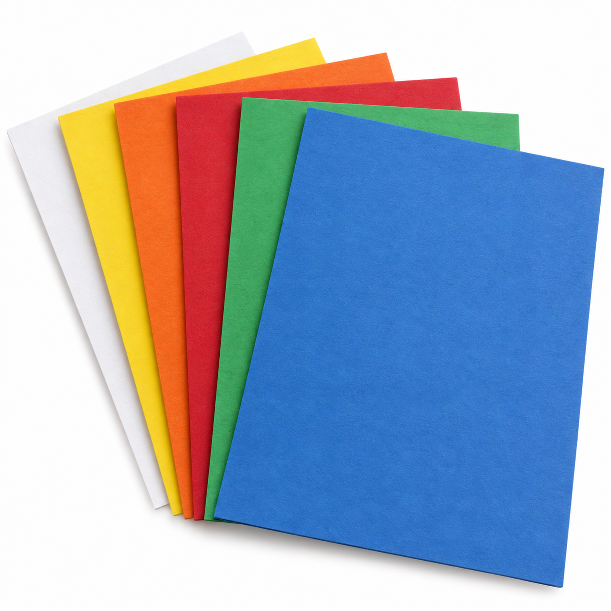 Bastelpapier 130g - 6-farbig sortiert - 60 Großbogen 62x68cm