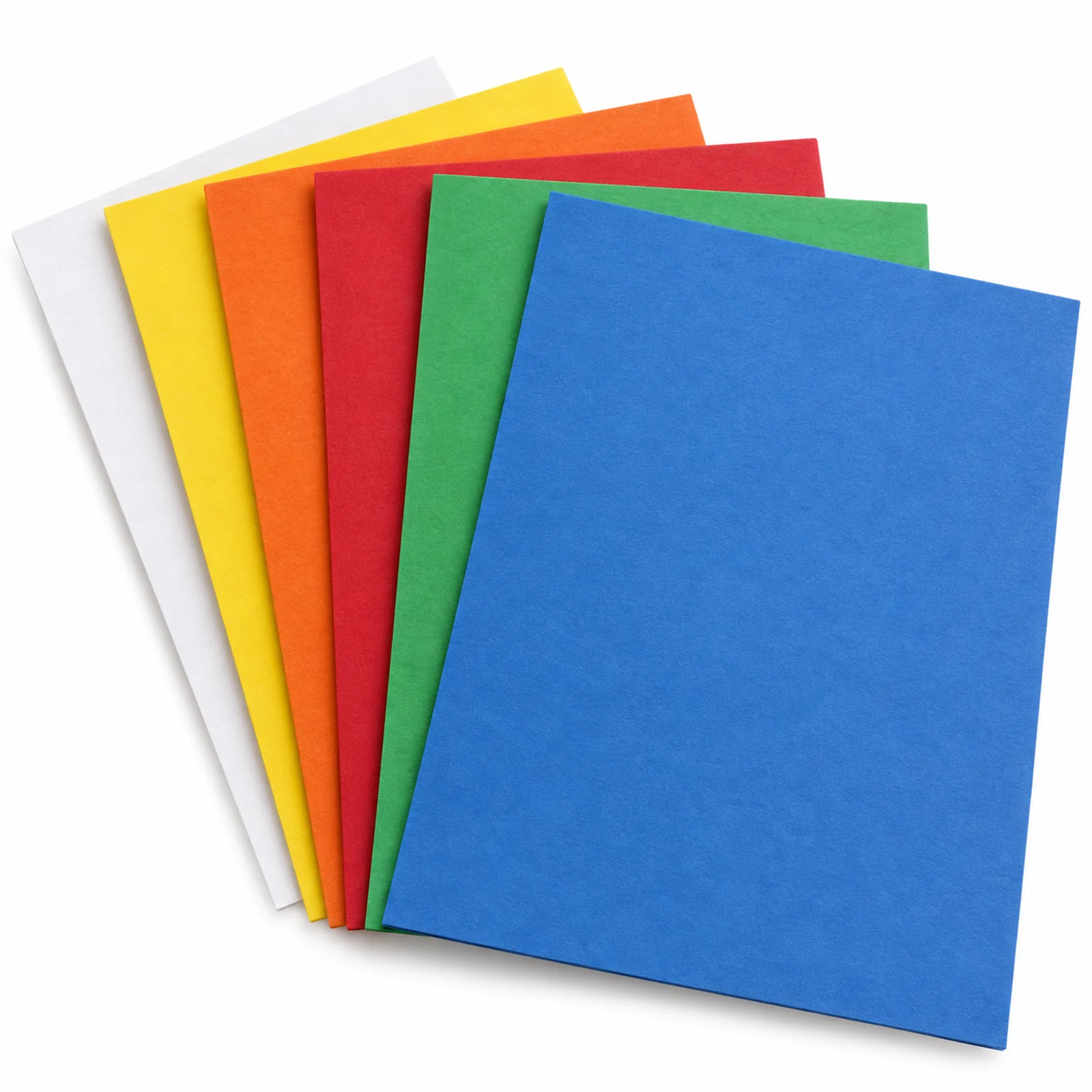 Bastelpapier 130g - 6-farbig sortiert - 60 Großbogen 62x68cm